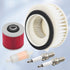 Motorcycle Air Filter & Oil Filter & Fuel Filter & Spark Plug Compatible with Yamaha XVS650 V-Star 650 Custom 1998-2011 XVS650AT V-Star Silverado ...