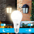 Dusk to Dawn Light Bulbs 4000K Cool White (Neutral White), 850LM, 60W Equivalent, LED 9.5W, A19, E26 Base, 2-Pack, HQ-H013...