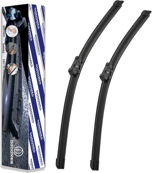 Dodomes 2 Factory Windshield Wiper Blade Wiper Set for Audi A4 A4 Quattro A4 Allroad S4 Q5 SQ5 Q3 A5 S5 RS5 2009-2020 Original Equipment Replaceme...