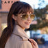 CARFIA Polarized Sunglasses for Women UV Protection Acetate Arms Metal Frame Woman's Shades CA3216...