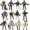 Liberty Imports 12 Pack: US Military Toy Soldiers Playset Army Men Action Figures with Realistic Weapons Gear Combat Accessories for Kids Pretend ...