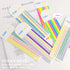 Sticky Long Tabs 6 Sheet Highlighter Tape 960 Pcs Translucent Sticky Notes Tabs for Annotating Books Bible Study Supplies...