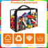 6 Pack Extra Large Toy Storage Bags PVC Organizing Bags with Zippered, Toy Storage Organizer with Portable Handheld?Waterproof Toy Bags for Board ...