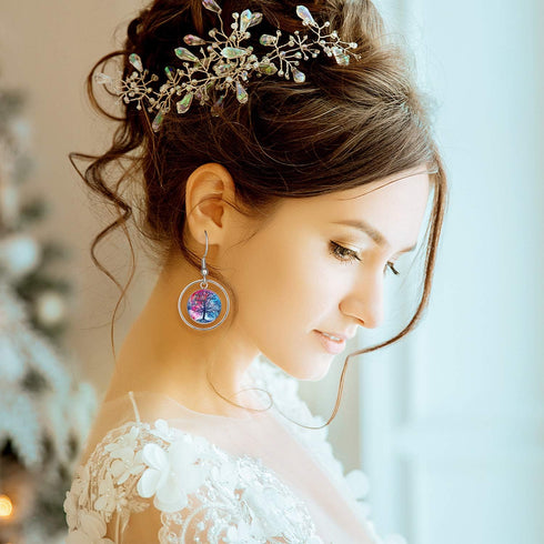 108 Pieces Stainless Steel Earring Bezel Blanks Wire Hooks Bezel Trays with 12 mm Glass Cabochons Setting for Jewelry Making DIY Craft...