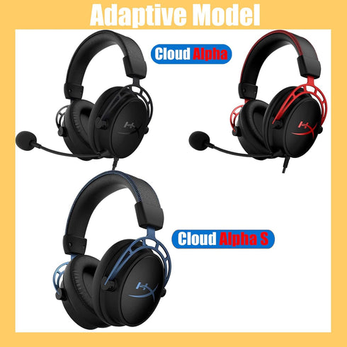 Cloud Alpha Ear Pads Replacement Alpha S Earpads Ear Cushions Muffs Cups Memory Foam Parts Compatible with Hyperx Cloud Alpha/Cloud Alpha S Gaming...