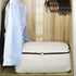 2PCS Canvas Storage Bag, 12OZ Thick Soft Breathable Closet Organizer for Beddings, Comforters, Pillows, Blankets, Clothes, 25.6×18.5×8.7inch, Beig...