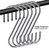 24 Pack S Hooks for Hanging, 3.5 inch Metal S Shaped Hook Heavy Duty Hanging Hooks for Pot Rack, Pans Plant, Towels, Jeans, Closet, Clothes, Hats,...