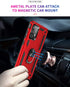 Military Grade Drop Impact for Samsung Galaxy A52 5G Case 360 Metal Rotating Ring Kickstand Holder Armor Heavy Duty Shockproof Case for Galaxy A52...