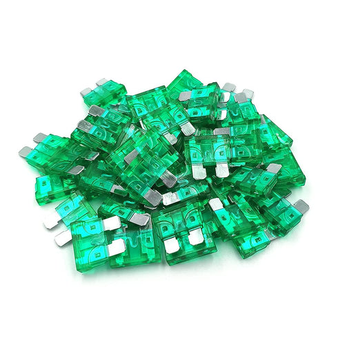 (50 Pcs) MCIGICM 30 Amp ATC Fuse Blade Style 30A Automotive Car Truck...