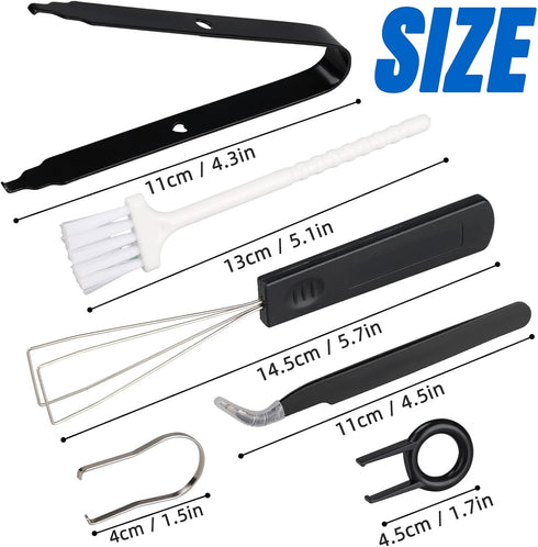 6 Pcs Keyboard Puller Set,Keyboard Remover Tools Kit Switch Puller Set Stainless Steel Keycap Remover Cleaner Tool Keycap Puller Kit with Keycap T...