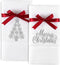 Quera 2 Pack Christmas Hand Towels 100% Cotton Embroidered Premium Luxury Decor Bathroom Decorative Dish Towels Set for Drying, Cleaning, Cooking,...