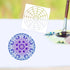 15 Pieces Mandala Dot Painting Tool Stencils Set, 8/12/16 Segment 3/4/5/6/8 Inches Reusable Mandala Stencil Template for Rock Wood Canvas DIY Pain...