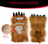 Gears Out Massive Bigfoot Hand Ice Scraper - Bigfoot Gifts - Sasquatch Claw Faux Fur Hand Warmer with Built in Ice Scraper Foam Grip Novelty Winte...