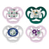 Dr. Brown's Advantage Glow-in-the-Dark Baby Pacifier, Fully Symmetrical Soother with Soft Silicone Bulb, Scooter Squirrel-Purple Nature, 6-18m, BP...