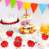 XunYee 24 Pcs Cute Strawberry Fruit Keychains Plush Pendant Red Plush Stuffed Kawaii Charm Goodie Bag for Strawberry Party Favor...