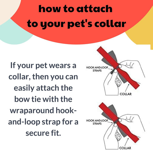 Huxley & Kent Bow Tie for Pets | Yard Birds (Small) | Velcro Bow Tie Collar Attachment | Fun Bow Ties for Dogs & Cats | Cute, Comfortable, and Dur...