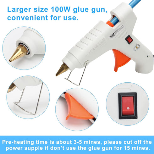 Sealing Wax Sticks 12P with Glue Gun, Luxiv 5.4" Sealing Wax Sticks 10MM Fire Manuscript Glue Gun Wax Seal Stamp for Wedding Invitations, Envelope...