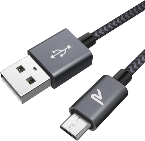 RAMPOW Micro USB Cable 10ft, Extra Long Charging Cord, QC 3.0 Fast Charge & Sync USB Cable, Braided Android Charger Cable for Samsung Galaxy S7 Ed...