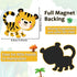 30PCS Jungle Fridge Magnets Safari Animals Refrigerator Magnets Set Removable and Reusable Magnets for Kids Toddlers and Adults Classroom Home Nur...