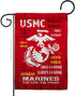 Breeze Decor USMC Armed Forces Marine Corps Semper Fi United State American Military Veteran Retire Official House Decoration Banner Small Yard Gi...