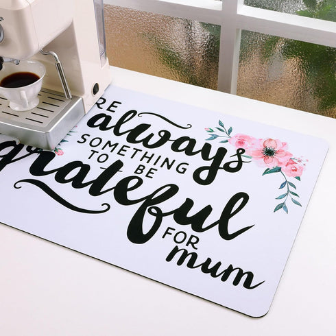 Dish Drying Mat Coffee Mat Super Absorbent Drying Mat Large Dish Drying Mats for Kitchen Counter Easy clean Kitchen Drying Mat 12" x 20" Dish Mat ...