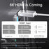 Fiber Optic HDMI 2.1 Cable, Super Soft&Lightweight Active Optical HDMI 2.1 Cord, Compatible with Projector, Game Console, PC, TV, Monitor etc (3.3...