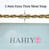 HAHIYO Purse Chain Strap Length 15.7 inches SPOT-ON Gold for Shoulder Cross Body Sling Purse Handbag Clutch Replacement Strap Comfortable Flat 0.4...