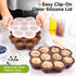 Silicone Baby Food Freezer Tray with Clip-on Lid - 2oz x 10 Pods Baby Food Silicone Freezer Molds, Breast Milk Freezer Tray, Dishwasher, Microwave...