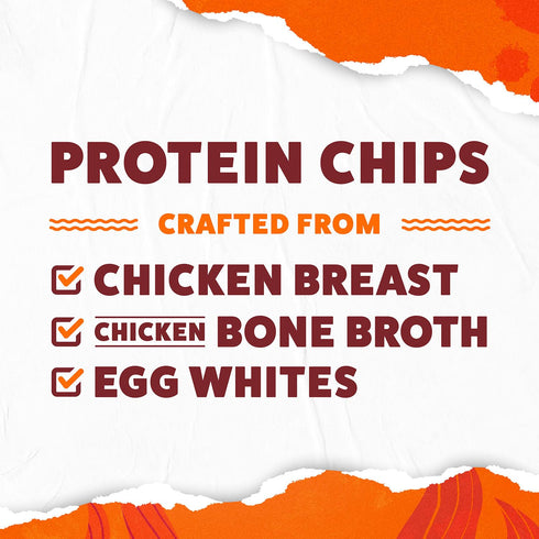 WILDE Buffalo Protein Chips, Thin and Crispy, High Protein, Keto Friendly, Made with Real Ingredients, 1.34oz Bags (Pack of 8)...