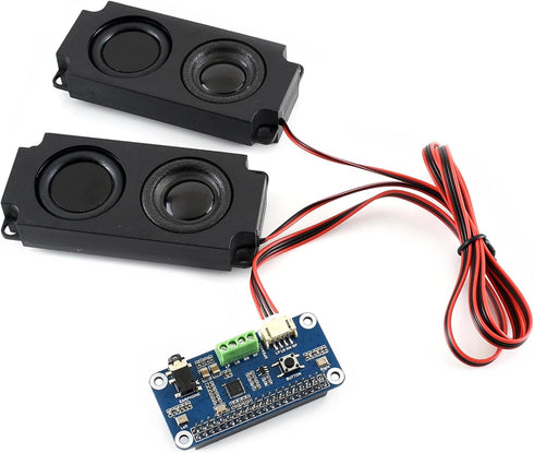 WM8960 Hi-Fi Sound Card HAT for Raspberry Pi 4B/3B+/3B/2B/B+/A+/Zero/Zero W/Pi Zero WH, Stereo CODEC, Play/Record...