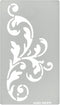 Aleks Melnyk No.349 Metal Stencil, Swirls, Ornaments, Flowers Vine, Patterns, Border, Small Stencil, 1 PC, Template for Wood Burning, Engraving, C...