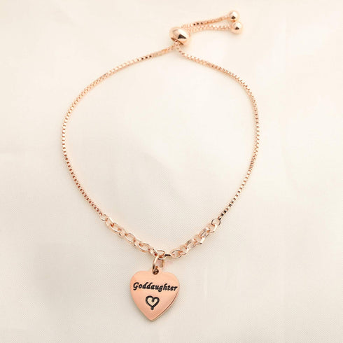 LQRI Godmother Goddaughter Bracelet Christian Baptism Gift for Godmothers Goddaughters Religion Jewelry (goddaughter)...