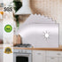 Stove Burner Covers-Gas Stove Protectors Silver with Upgraded Density and Coating, Reusable, Non-Stick,Fast Clean Liners for Kitchen. Stove top Co...