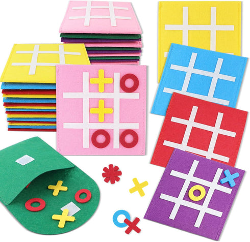 Kids Party Games: Tic Tac Toe Board Game - Party Favors for Birthday Christmas Family Night (Bulk Pack of 12)...