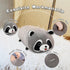 Cute Raccoon Plush Pillow, Raccoon Stuffed Animals, Soft Kawaii Plushies Cuddle Pillow, Cute Plushies Birthday Gifts for Kids (Raccoon,19 inch)...