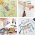 MARCHROSE 222pcs Keychain Making Kit,200pcs 12mm Silicone Beads Bulk 10pcs 20mm Flower Beads with 12pcs Accessories?Focal Beads for DIY Keychain K...