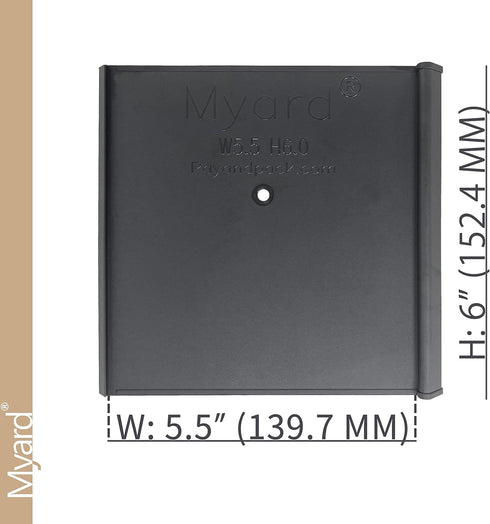 6x6x6 Inches Post Protector with Screws, Inner Size 5.5"x5.5", Protect Mailbox, Deck & Fence Posts from Damage to Lawn Maintenance Equipment, Fit ...
