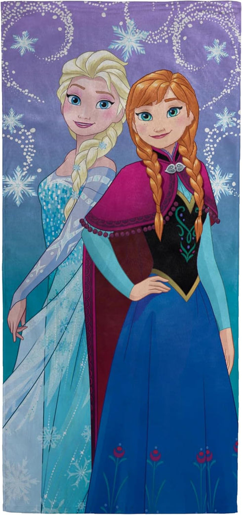Jay Franco Frozen 2 Snowflake Sister Bath/Pool/Beach Towel, Multi 28” x 58”...