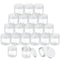 36 Packs Plastic Jars Round Clear Leak Proof Cosmetic Container Jars with Inner Liners and Black Lids for Lotions Ointments Travel Make Up Storage...