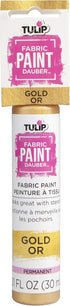 TULIP Soft 44236 Sfpt Opstk Fabric Paint Dauber Gold 1Oz, As Detailed...