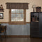 VHC Brands, Bingham Star, Cotton, 16x72, Plaid Valance, Black...