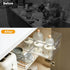 4 PCS Pull out Rail for Baskets or Bins.Storage and Organization Accessories for Cabinet,Shelves.DIY Drawer Organizers Slides...