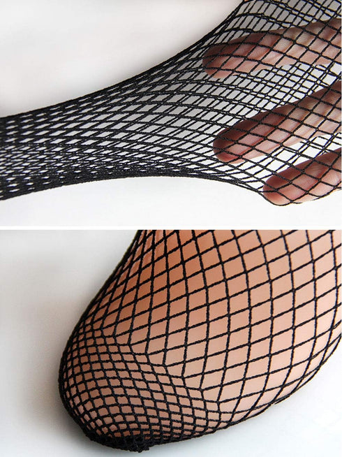 PENTA ANGEL 3 Pairs Women Black Lace Fishnet Socks Elastic Ankle High Dress Hollow Out Mesh Net Socks Tights for Summer Wear...