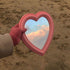 BinaryABC Heart Makeup Mirror Cosmetic Mirror Wall Desktop Mirror Bedroom Mirror(Pink)...