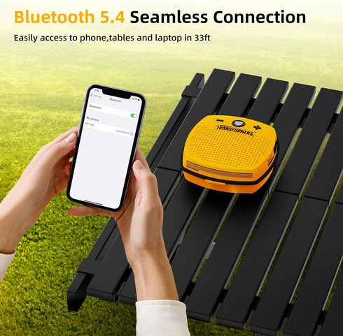 Portable Bluetooth Speaker IPX5 Small Waterproof Speakers Bluetooth Wireless Bluetooth 5.4 TWS Shower Speaker 4W Loud Sound with Lanyard Long Play...