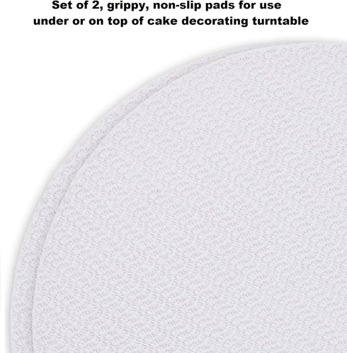 Ateco Set of 2 Non-Slip Pads, Reusable, Food Safe Plastic, 12-Inch Diameter, White...
