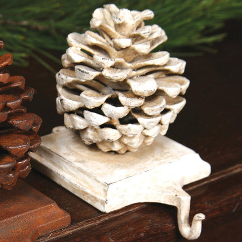 HomArt Stocking Holder Pinecone - Cast Iron...