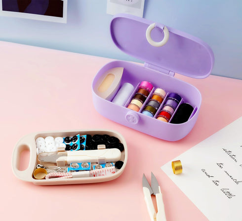 WANSHUNLMI Sewing Project Kit, 140 Pcs Travel Family Sewing Supplies Repair Kit Portable Small Traveler Sewing Kit Sewing Thread Accessories DIY S...