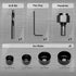 KATA 6PCS Hole Saw Kit 1-1/4" to 2-1/8"(32-54mm) Hole Saw Set in Case with Mandrels and Hex Key for Soft Wood, PVC Board, Plywood...