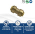 5 Pcs XFITTING Push Fit 3/8 Inch x 3/8 Inch, 3/8" Push Fit Coupling, 27-6-6=5XX...